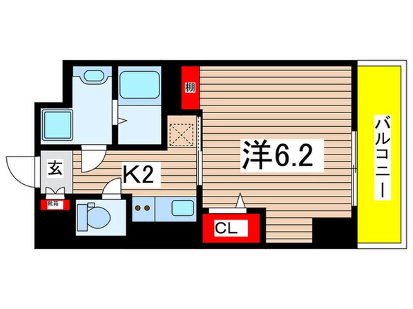 ＴＥＮＡＳ瑞穂通の物件間取画像